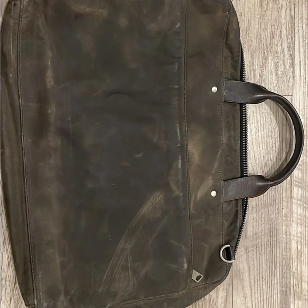 Jack Spade Dark Brown Leather Briefcase
